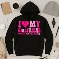 I Love My Girlfriend Valentines Day I Heart My Girlfriend GF Hoodie thumb 3