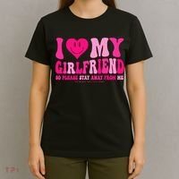 I Love My Girlfriend Valentines Day I Heart My Girlfriend GF T-Shirt thumb 4