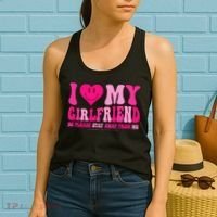 I Love My Girlfriend Valentines Day I Heart My Girlfriend GF Women's Tank Top thumb 2