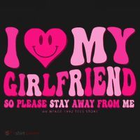 I Love My Girlfriend Valentines Day I Heart My Girlfriend GF Women's Tank Top thumb 5