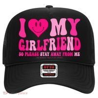 I Love My Girlfriend Valentines Day I Heart My Girlfriend GF Hat thumb 0