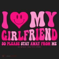 I Love My Girlfriend Valentines Day I Heart My Girlfriend GF Hat thumb 2