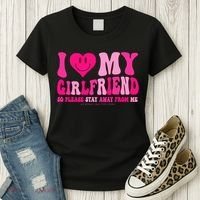 I Love My Girlfriend Valentines Day I Heart My Girlfriend GF Women's T-Shirt thumb 3