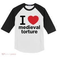 I Love Medieval Torture Kids Colorblock Raglan Jersey thumb 0