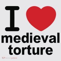 I Love Medieval Torture Womens Funnel Neck Pullover Hood thumb 2