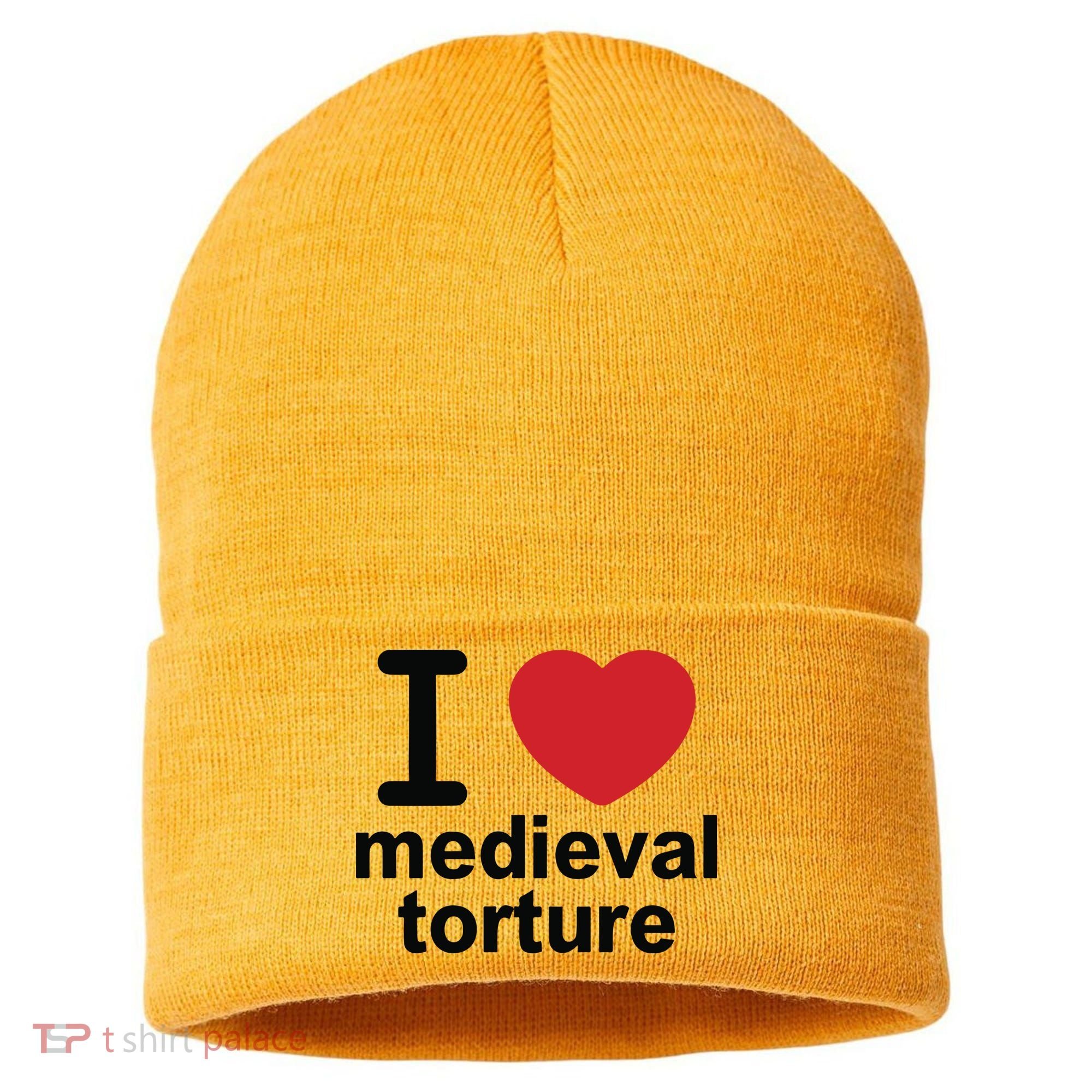 I Love Medieval Torture Sustainable Knit Beanie