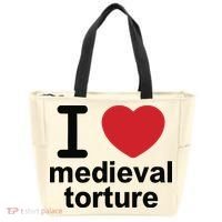 I Love Medieval Torture Tote Bag thumb 0