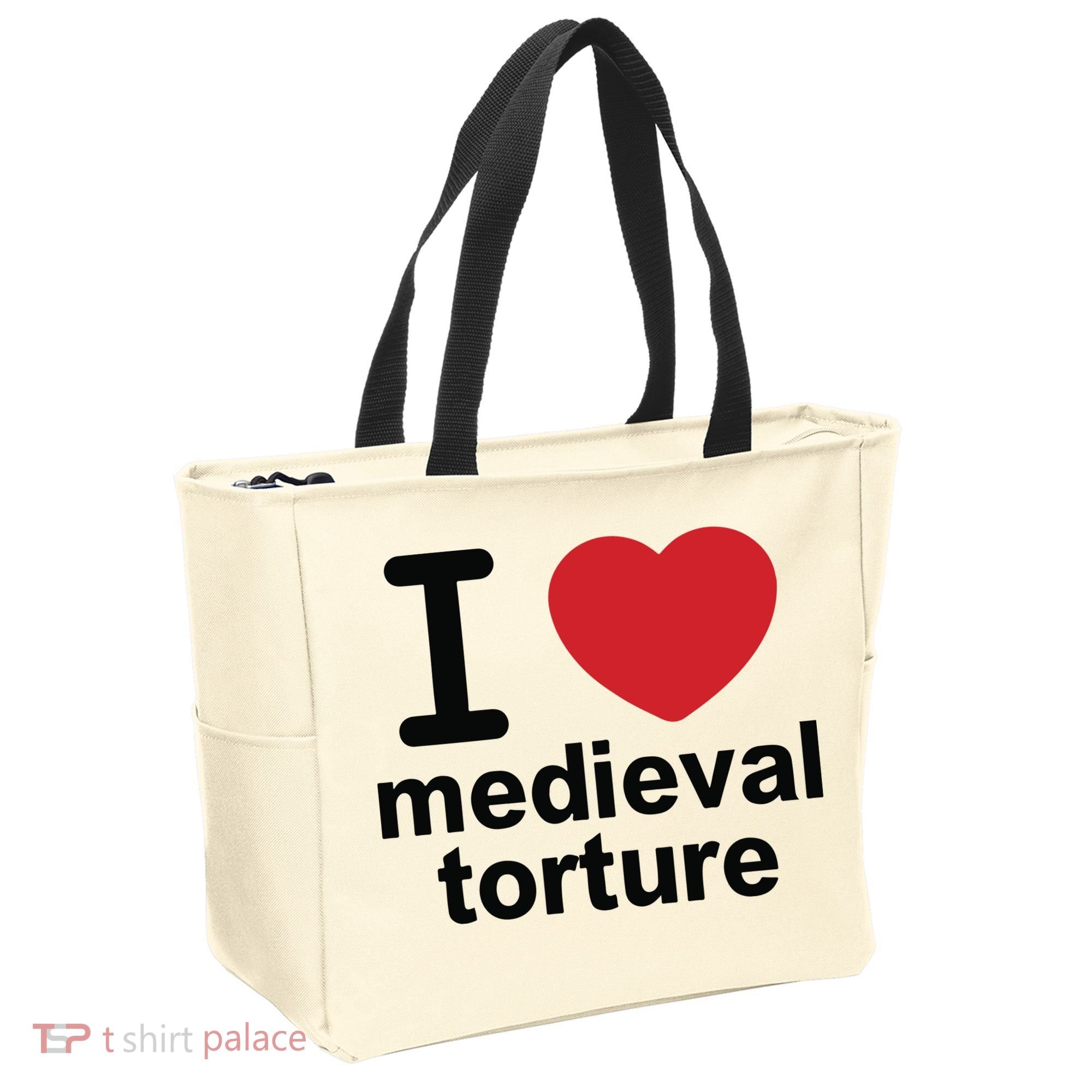 I Love Medieval Torture Tote Bag