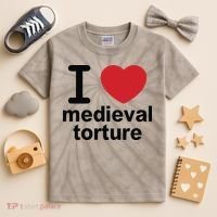 I Love Medieval Torture Kids Tie-Dye T-Shirt thumb 2