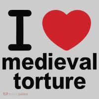 I Love Medieval Torture Kids Tie-Dye T-Shirt thumb 3