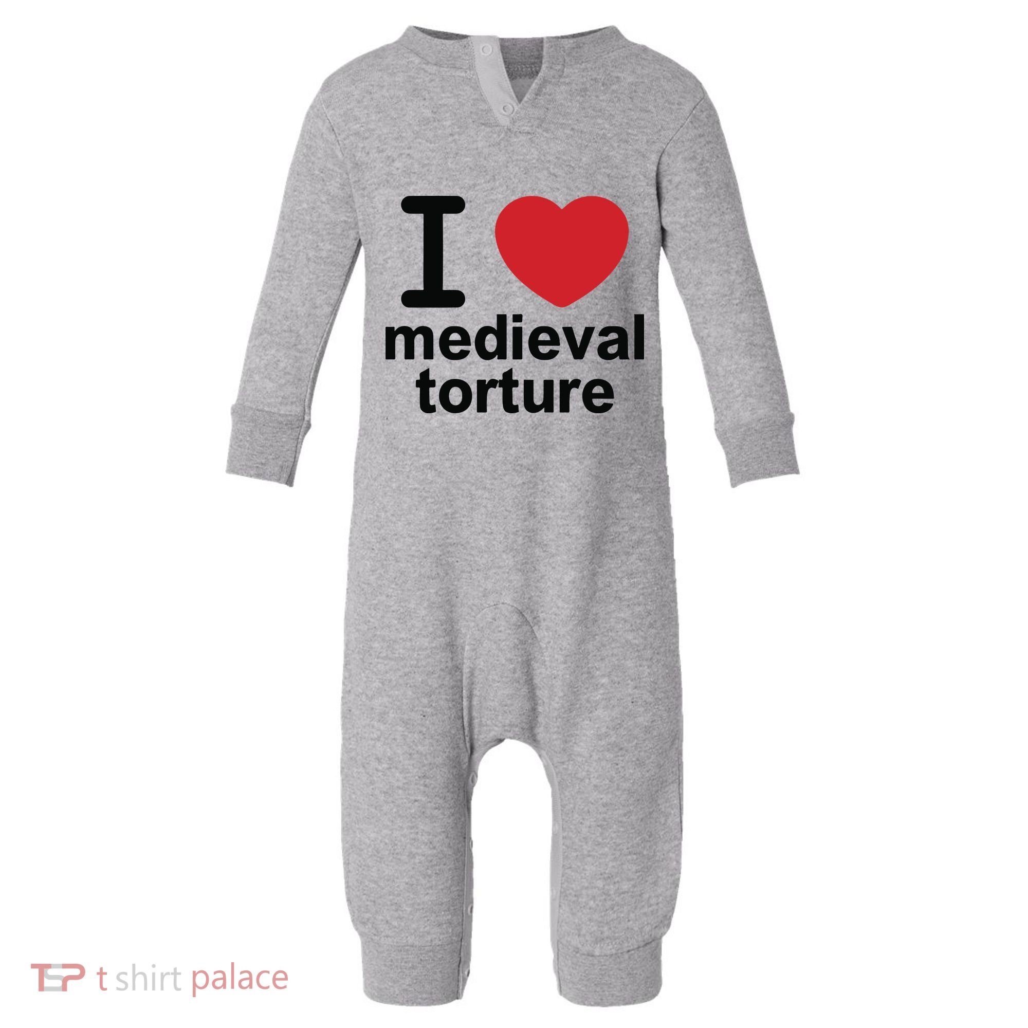 I Love Medieval Torture Infant Fleece One Piece