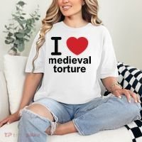 I Love Medieval Torture Comfort Colors T-Shirt thumb 2
