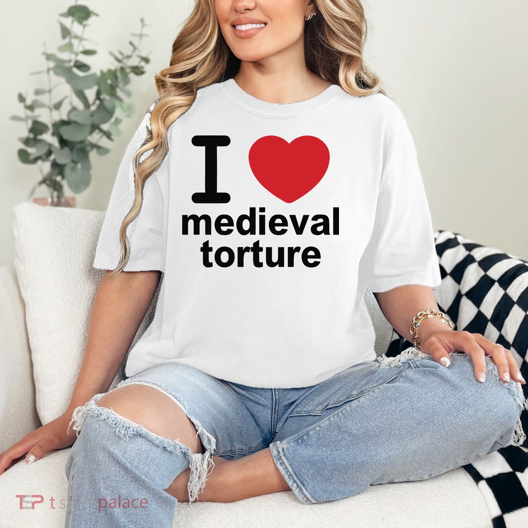 I Love Medieval Torture Comfort Colors T-Shirt