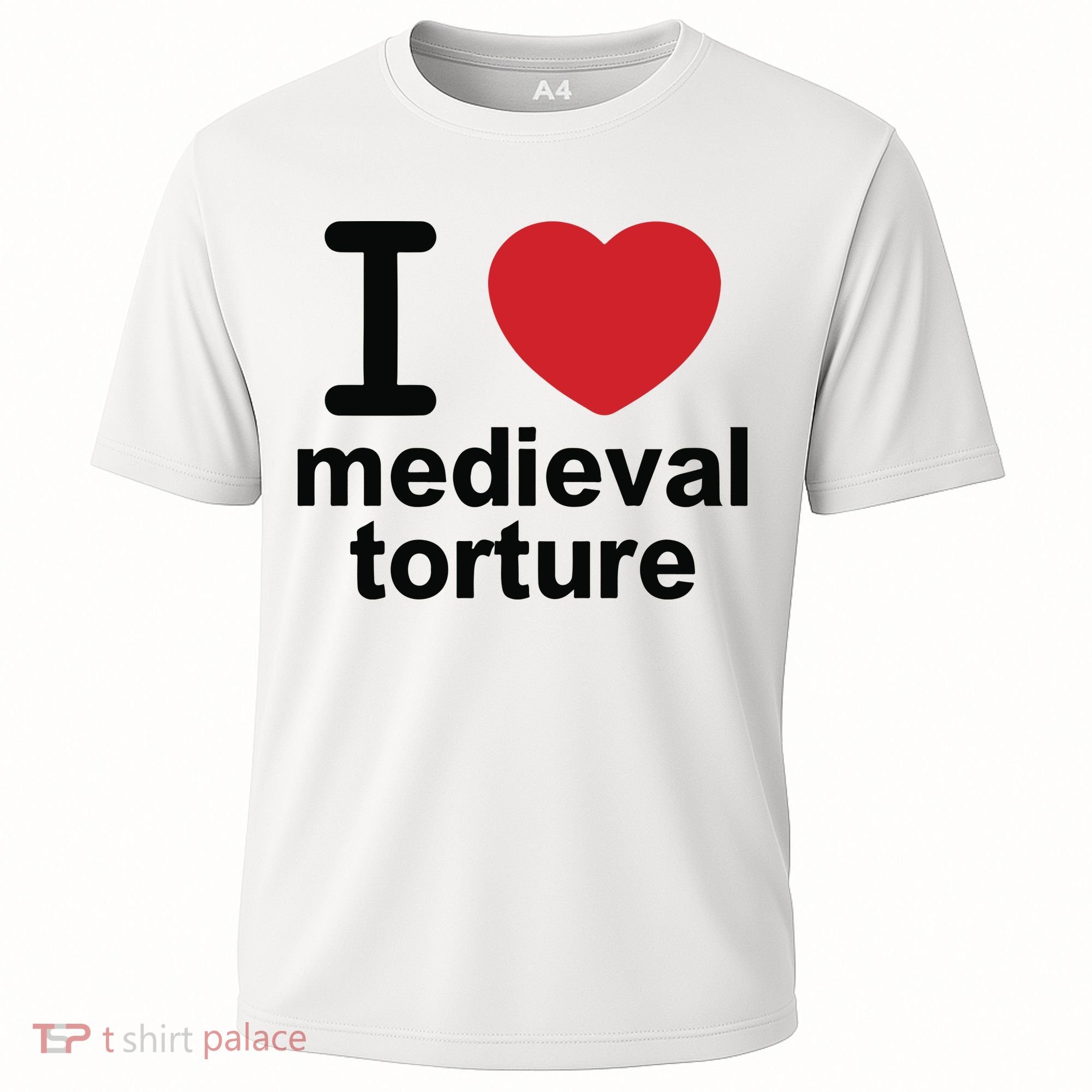I Love Medieval Torture Cooling Performance Crew T-Shirt