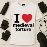 I Love Medieval Torture Cooling Performance Crew T-Shirt thumb 3