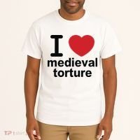 I Love Medieval Torture Tall T-Shirt thumb 2