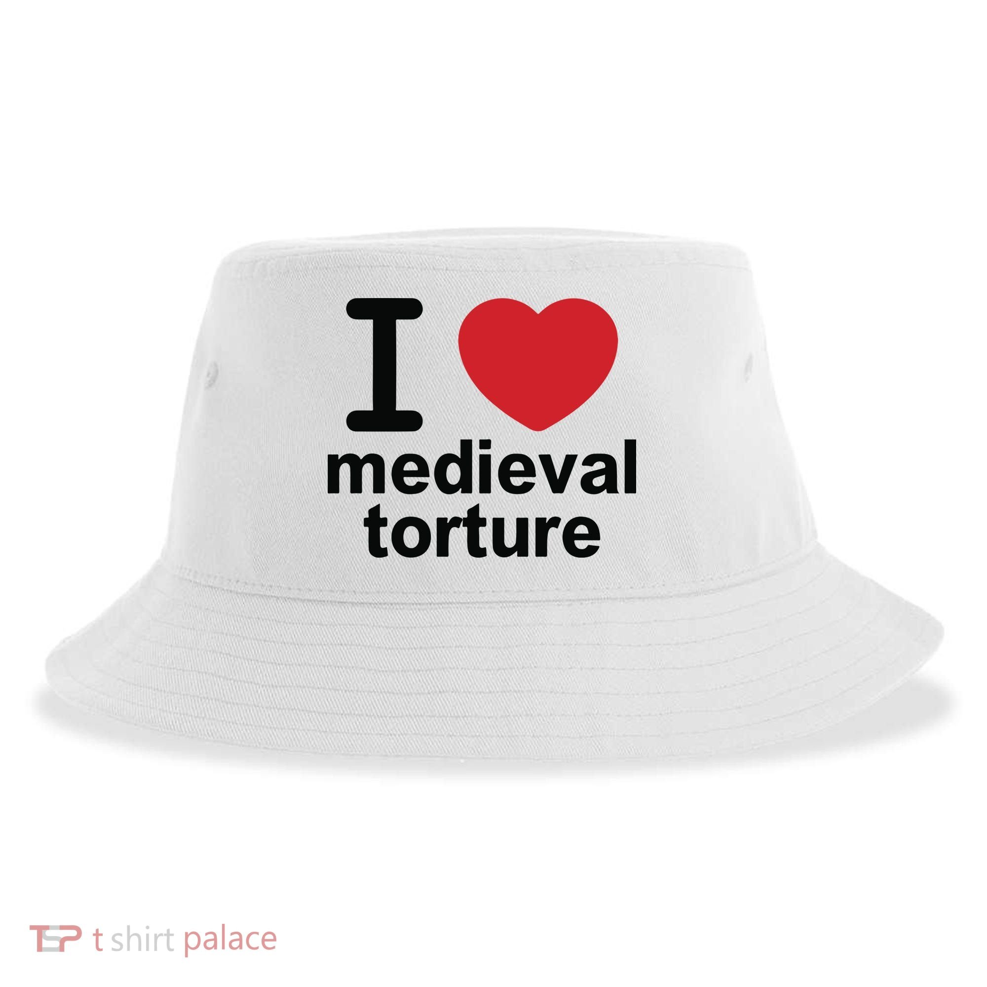 I Love Medieval Torture Sustainable Bucket Hat