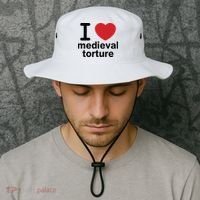 I Love Medieval Torture Bucket Hat thumb 2