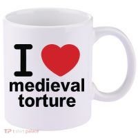 I Love Medieval Torture 11oz C Handle Ceramic Mug thumb 0