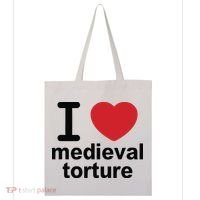 I Love Medieval Torture Tote Bag thumb 0