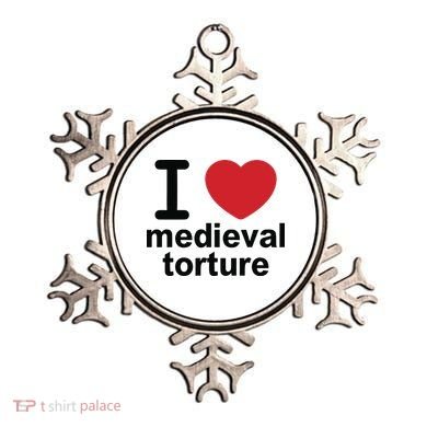 I Love Medieval Torture Ornament