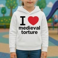 I Love Medieval Torture Kids Hoodie thumb 3