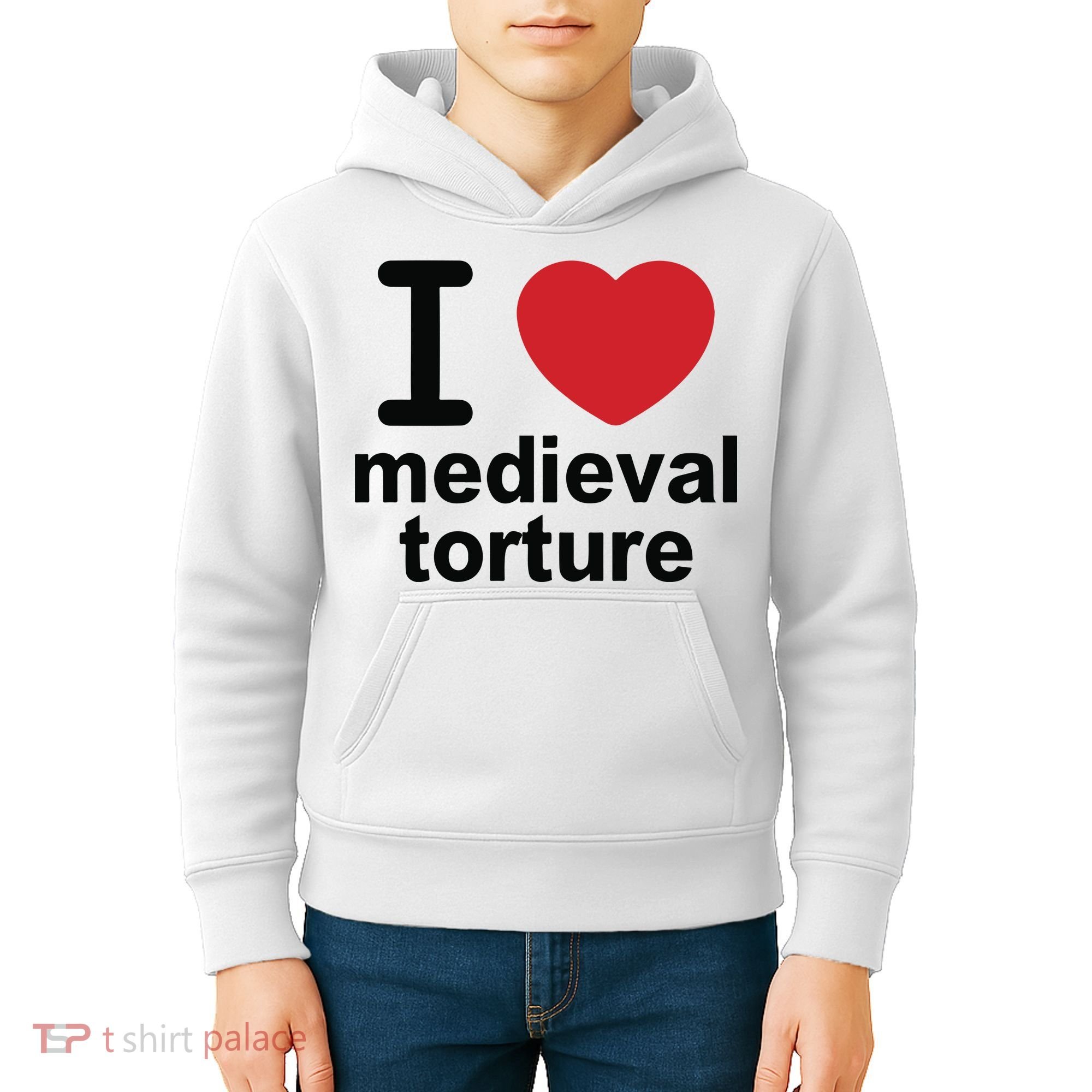 I Love Medieval Torture Kids Hoodie