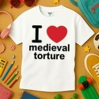 I Love Medieval Torture Kids T-Shirt thumb 3