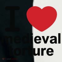 I Love Medieval Torture Women's Tri-Blend 3/4-Sleeve Raglan Shirt thumb 4