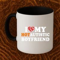 I Love My Hot Autistic Boyfriend Coffee Mug thumb 2