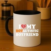 I Love My Hot Autistic Boyfriend Coffee Mug thumb 4