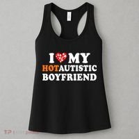 I Love My Hot Autistic Boyfriend Women's Tank Top thumb 3