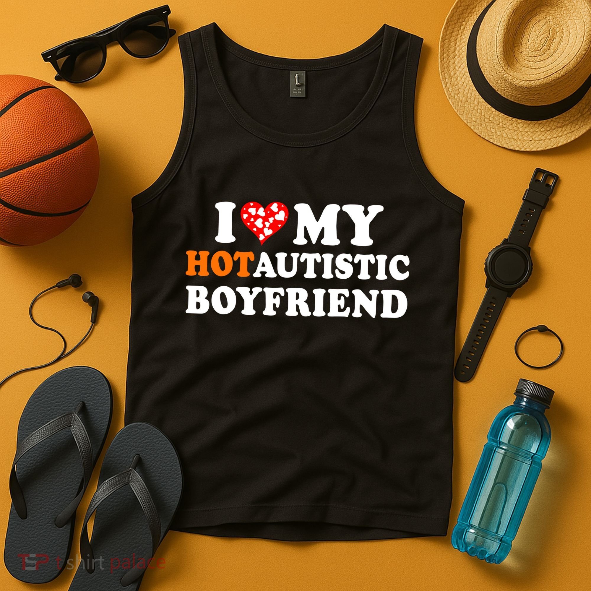 I Love My Hot Autistic Boyfriend Tank Top