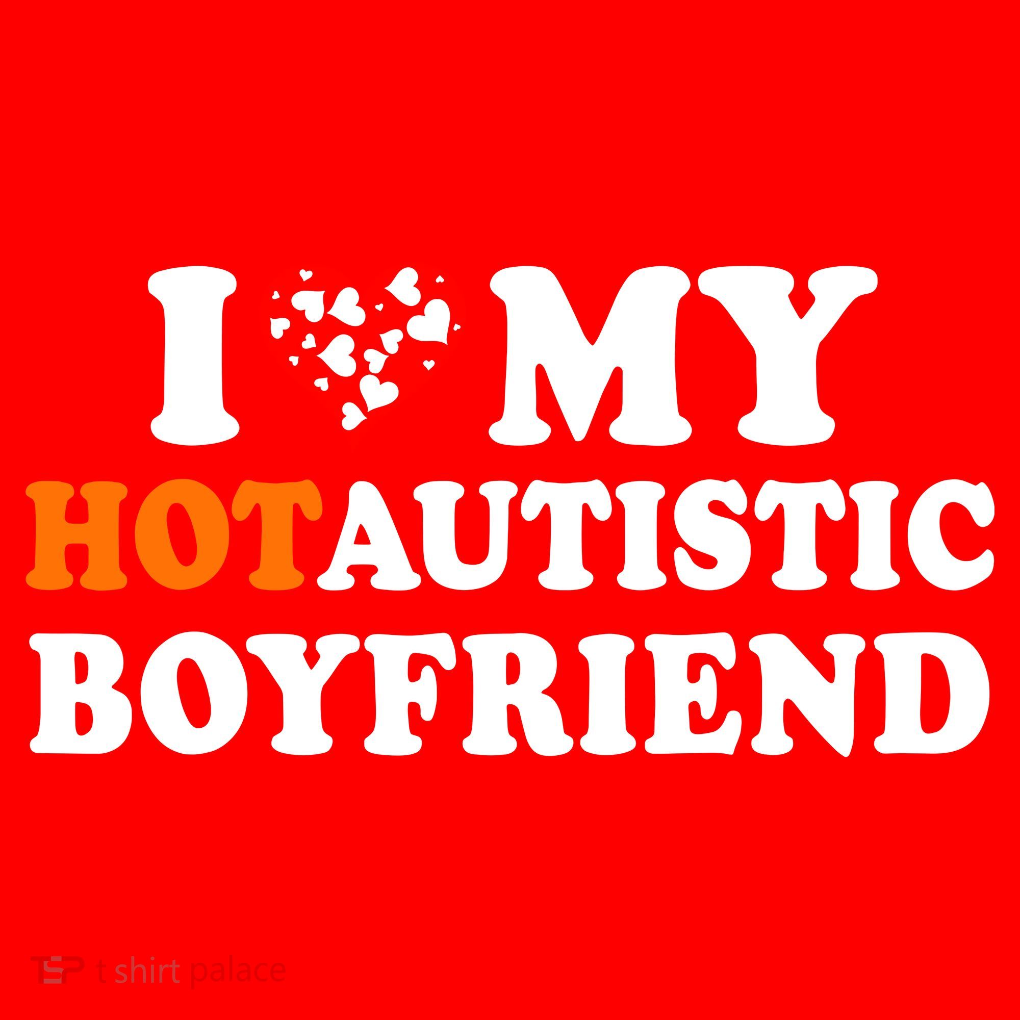 I Love My Hot Autistic Boyfriend Santa Hat
