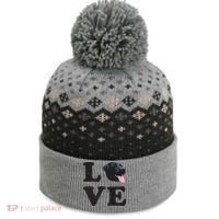 I Love My Black Lab Labrador Retriever Dog Tee The Baniff Cuffed Pom Beanie thumb 0