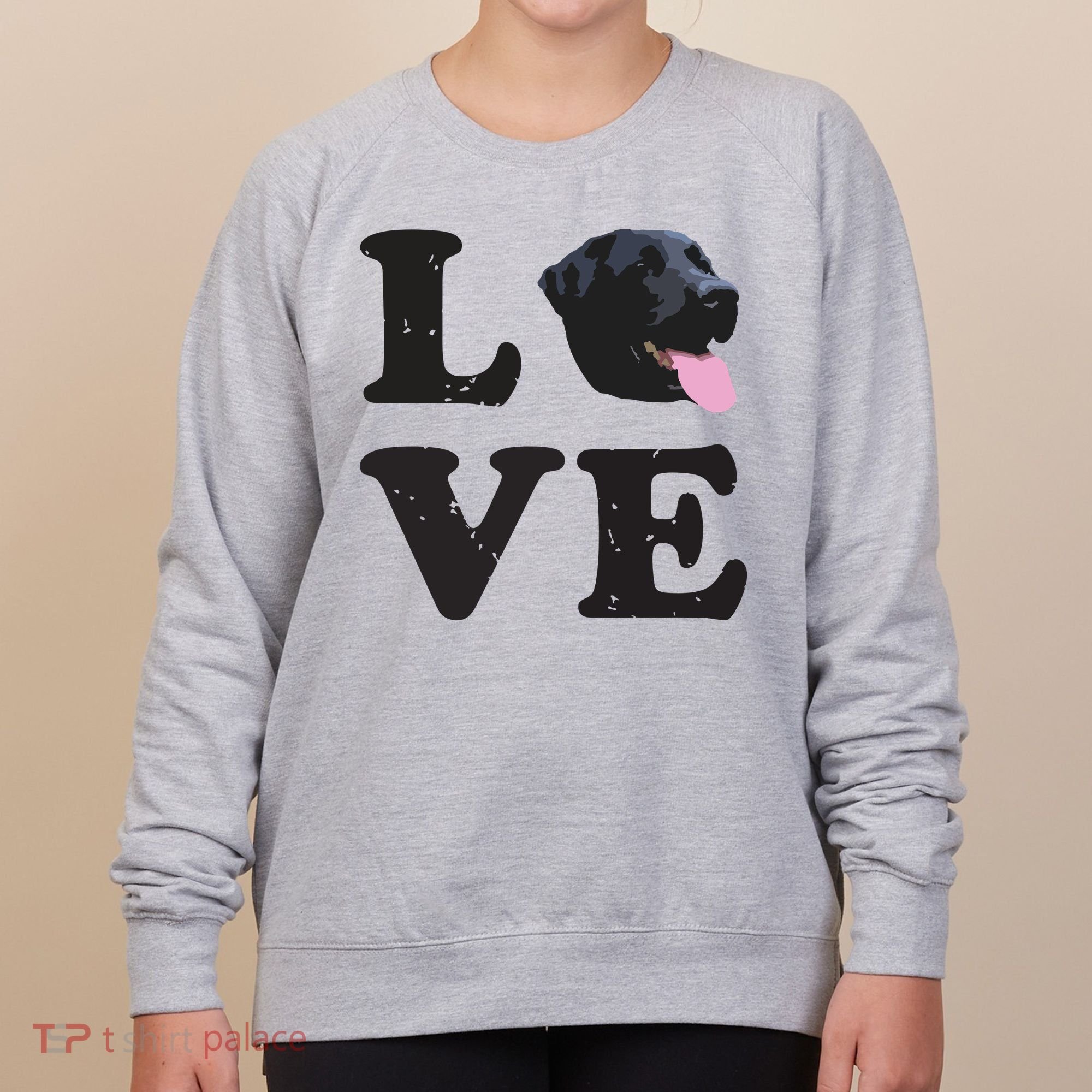 I Love My Black Lab Labrador Retriever Dog Tee Women's Sweatshirt