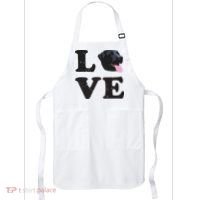 I Love My Black Lab Labrador Retriever Dog Tee Apron thumb 0