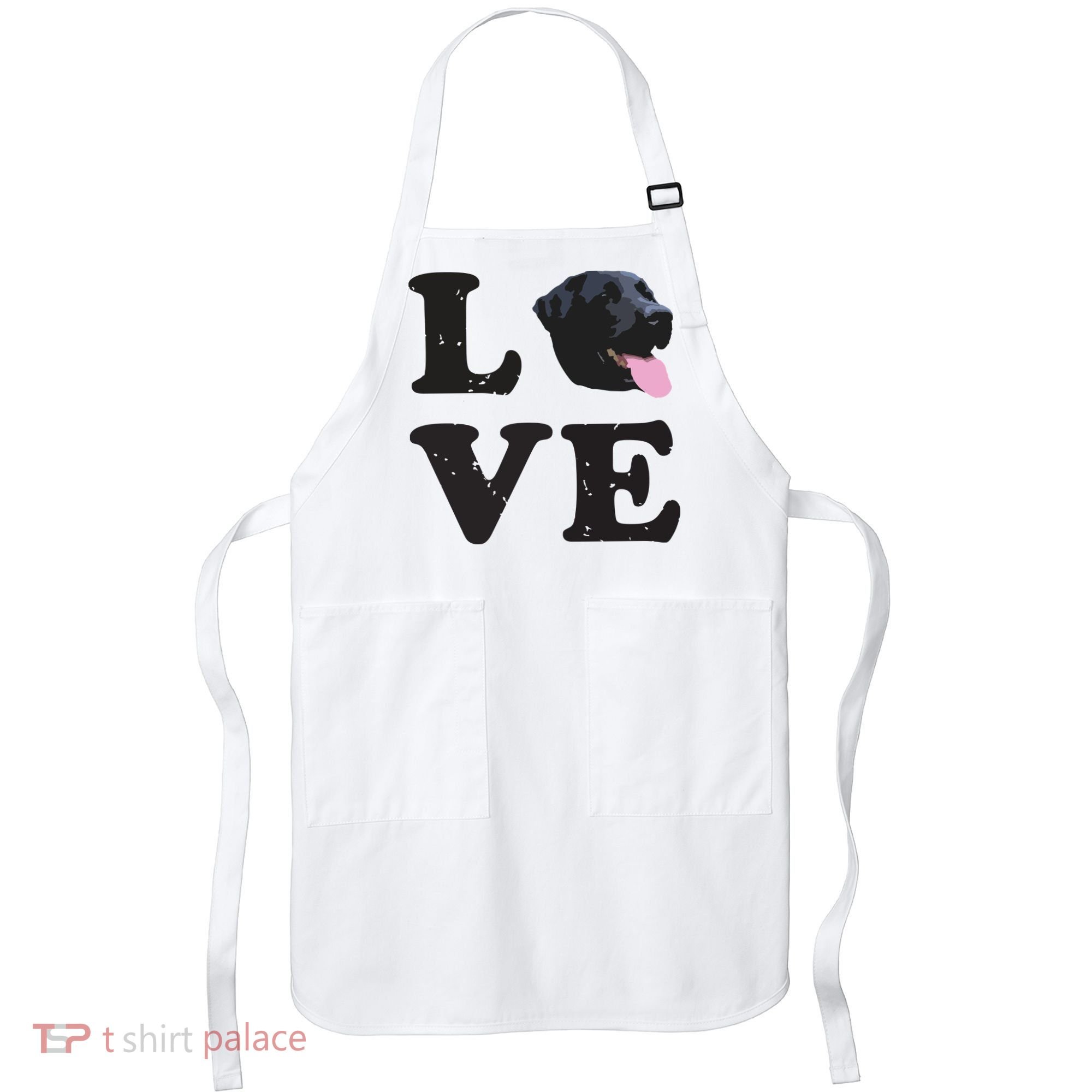 I Love My Black Lab Labrador Retriever Dog Tee Apron