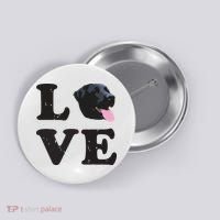 I Love My Black Lab Labrador Retriever Dog Tee Button thumb 0