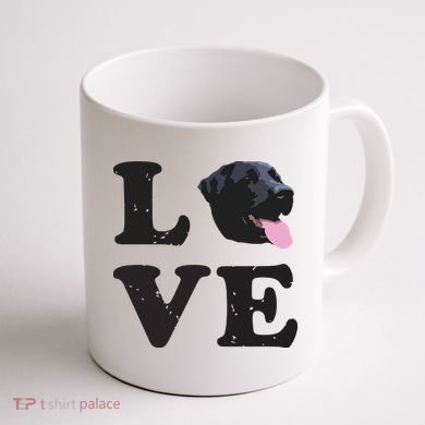 I Love My Black Lab Labrador Retriever Dog Tee Coffee Mug back
