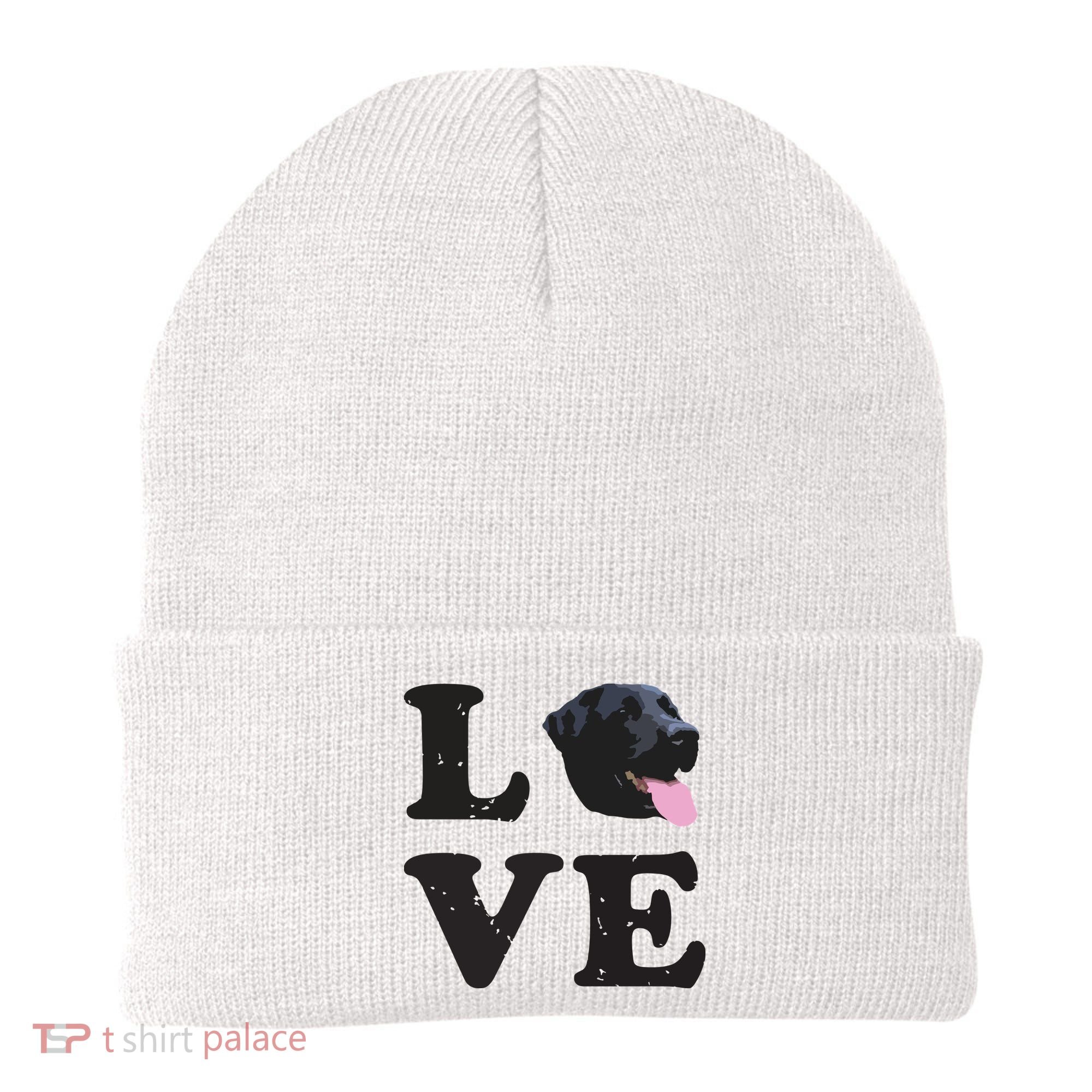 I Love My Black Lab Labrador Retriever Dog Tee Beanie