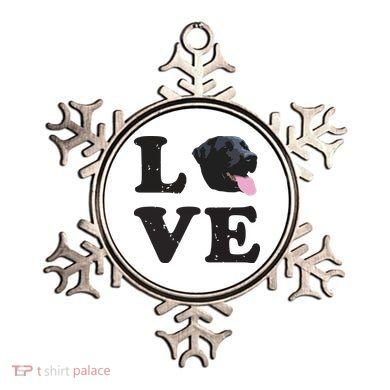 I Love My Black Lab Labrador Retriever Dog Tee Ornament