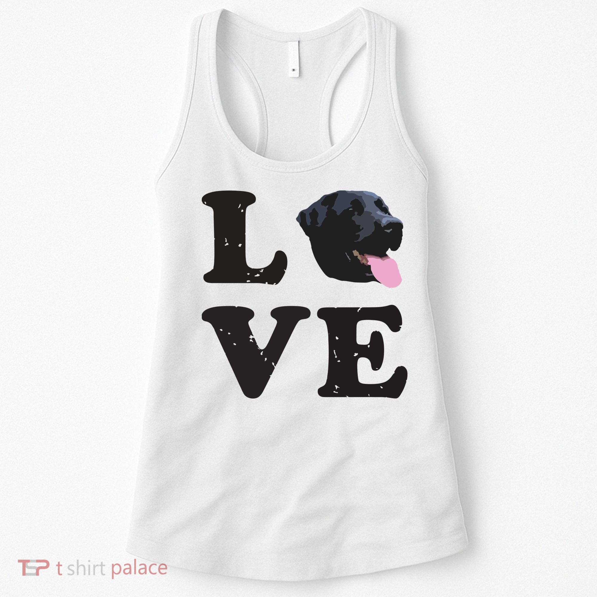I Love My Black Lab Labrador Retriever Dog Tee Women's Tank Top