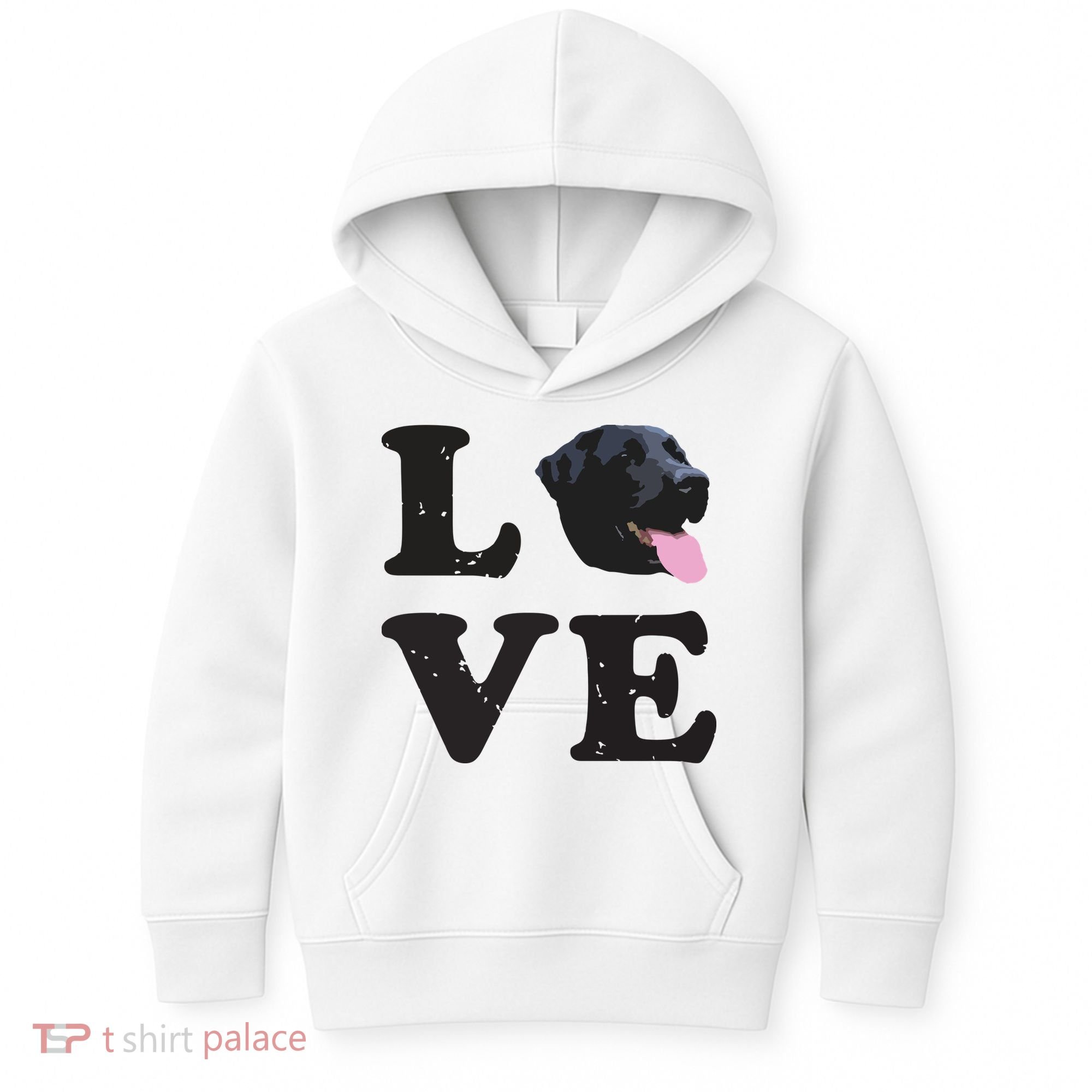 I Love My Black Lab Labrador Retriever Dog Tee Kids Hoodie