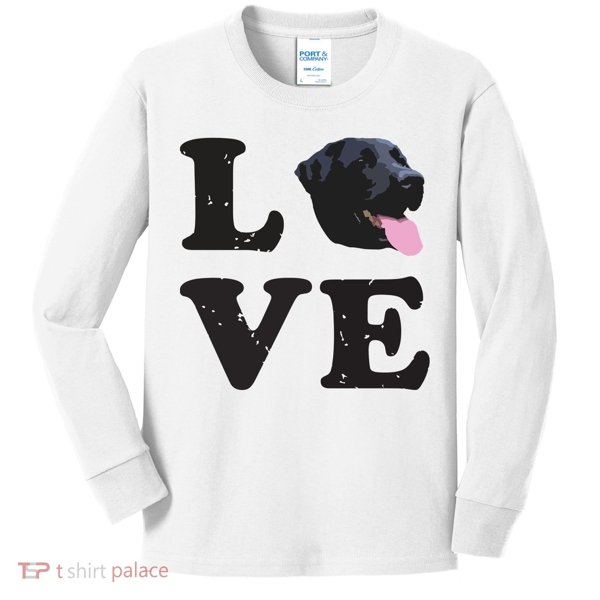 I Love My Black Lab Labrador Retriever Dog Tee Kids Long Sleeve Shirt