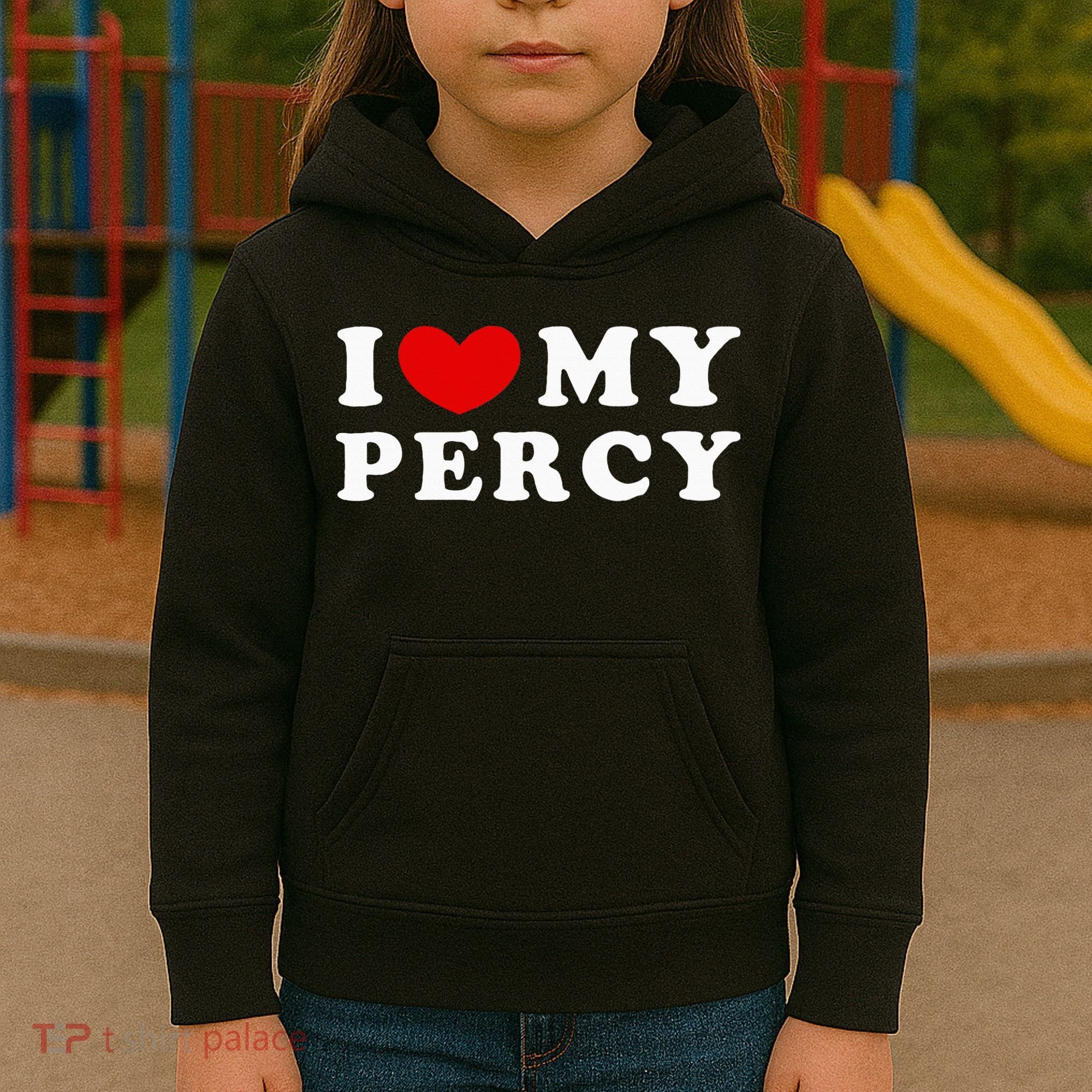 I Love My Percy I Heart My Percy Kids Hoodie