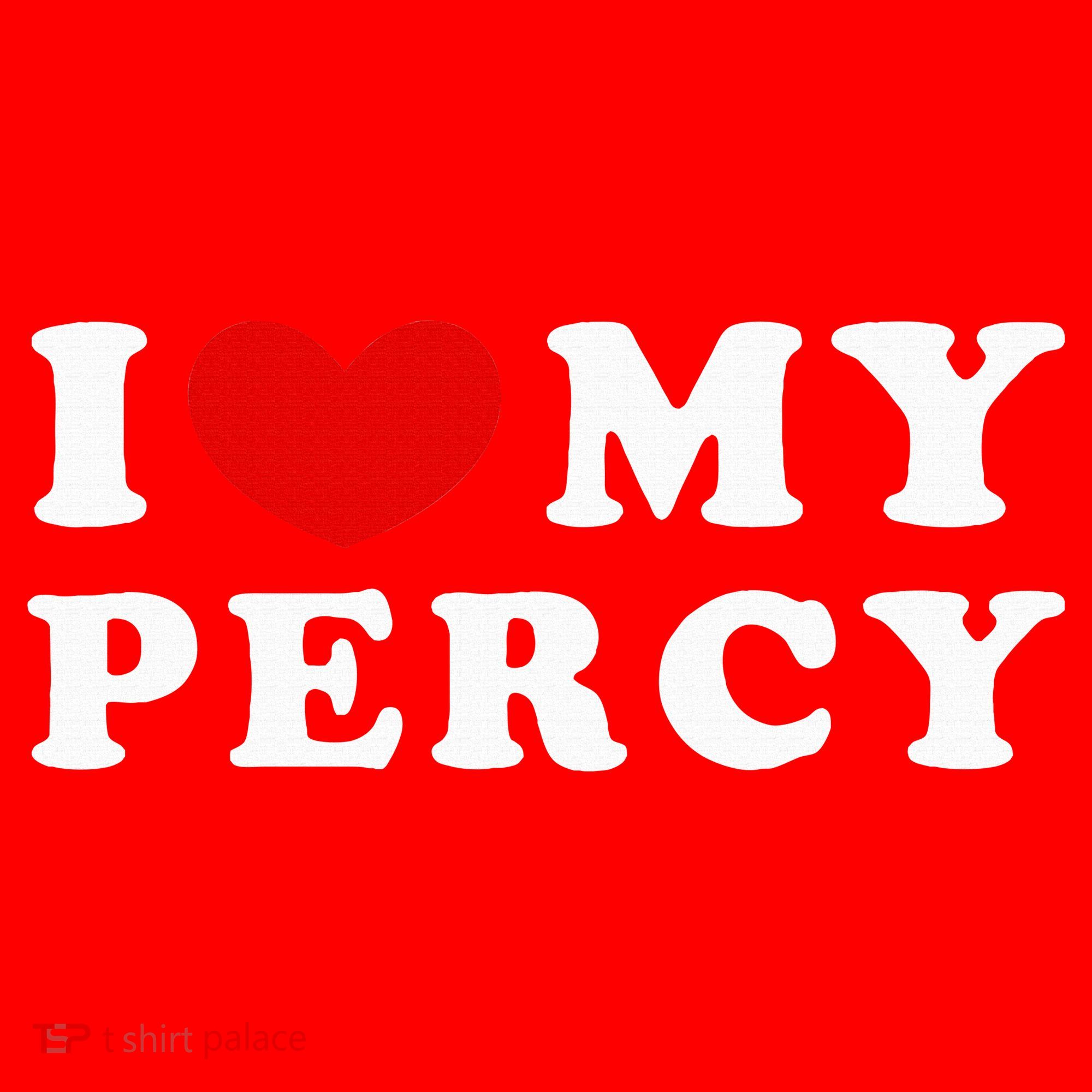 I Love My Percy I Heart My Percy Santa Hat