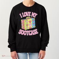 I Love My Sootcase Suitcase Funny Trending Saying Travel Women's Sweatshirt thumb 0