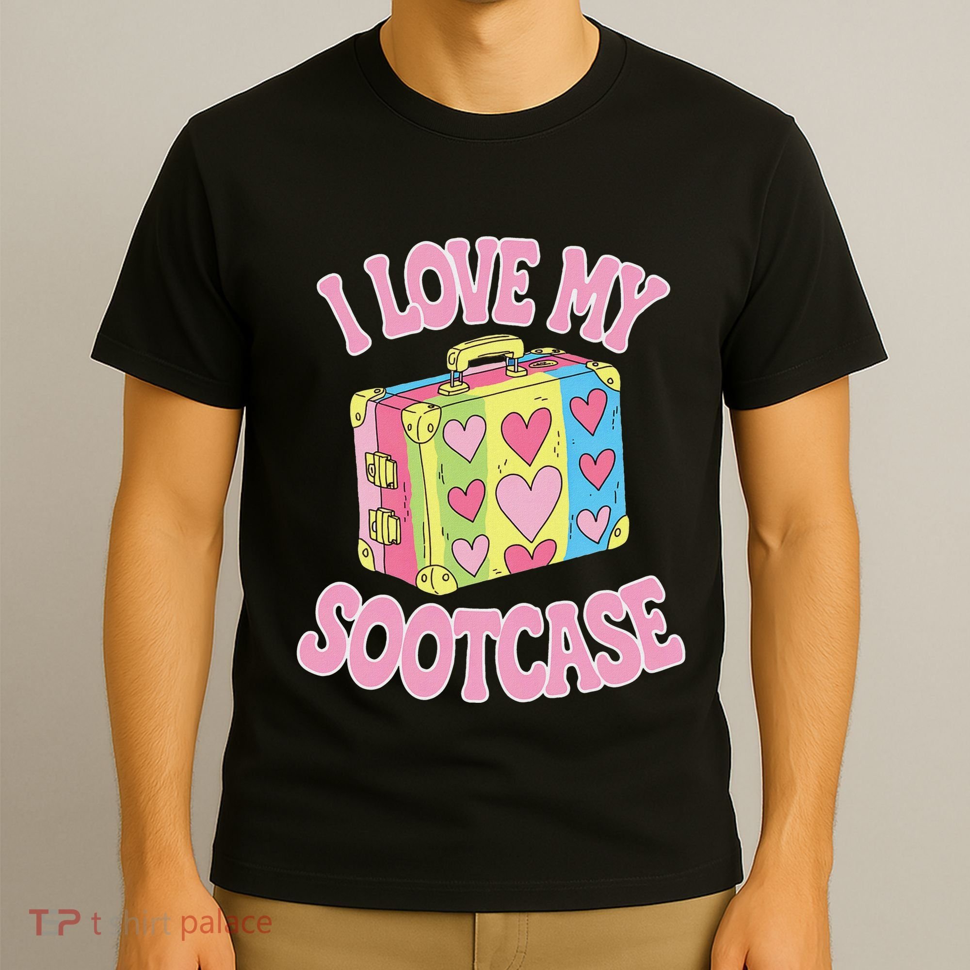 I Love My Sootcase Suitcase Funny Trending Saying Travel T-Shirt