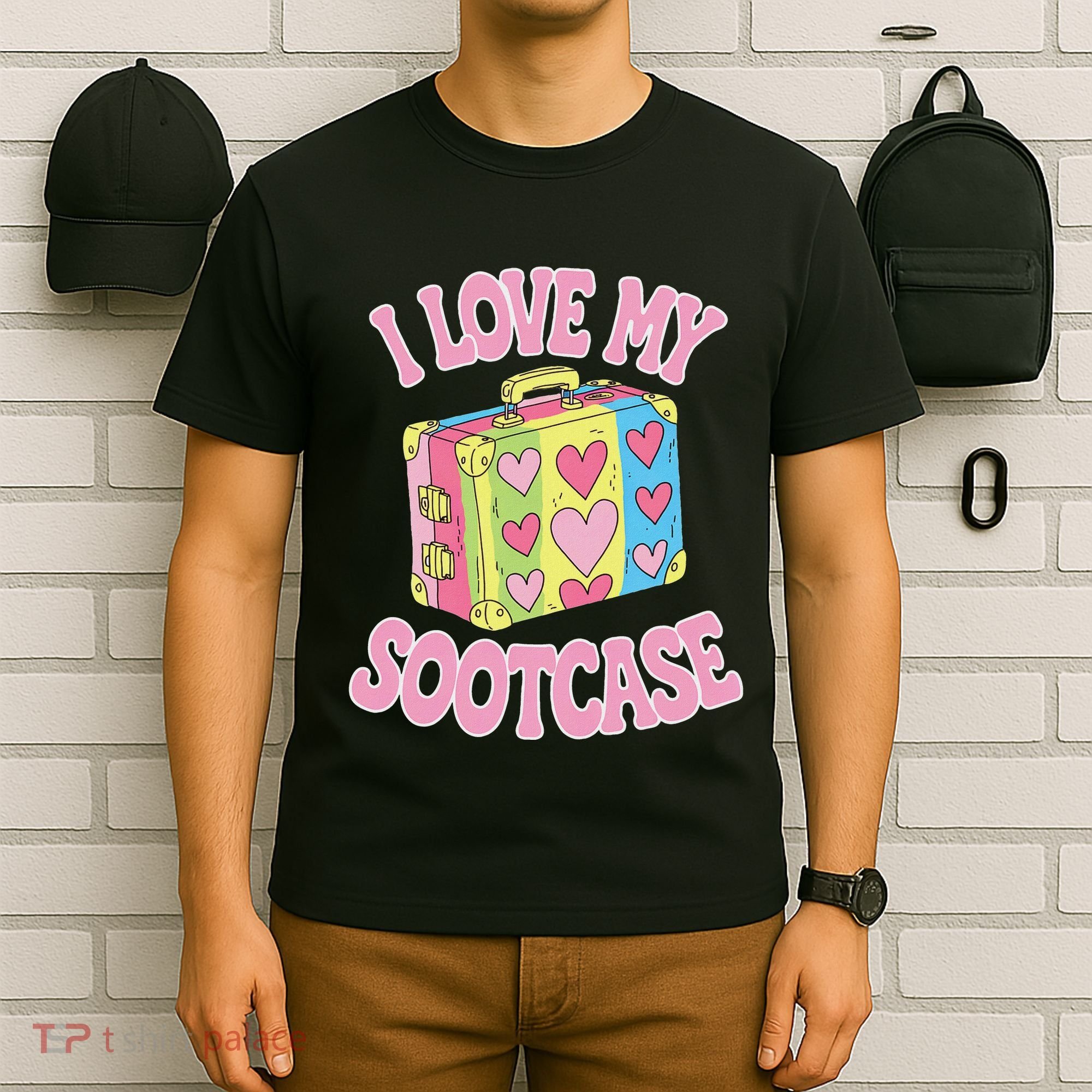I Love My Sootcase Suitcase Funny Trending Saying Travel T-Shirt